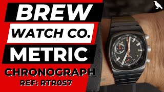 UNBOXING AND REVIEW: BREW WATCH CO. METRIC CHRONOGRAPH, Black PVD Steel-Mecca Quartz Hybrid Mov't