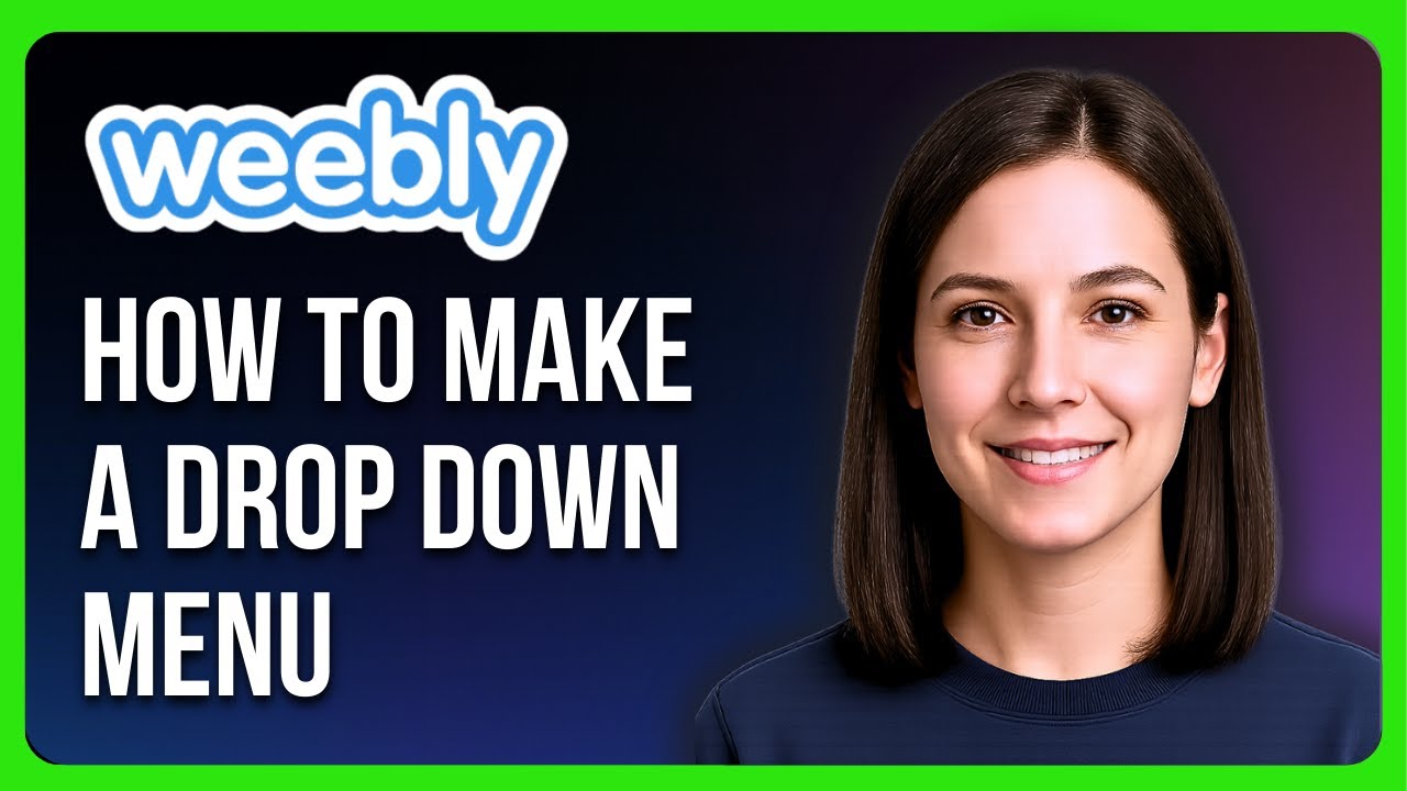 How to Make a Drop Down Menu on Weebly - YouTube