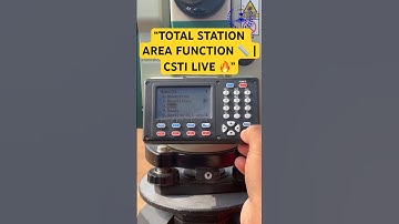 “How to Calculate Area Using Total Station? 🤔 | CSTI Live Practical” #TotalStation #Shoerts #CSTI