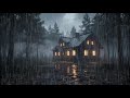 Peaceful Night Rain Ambience for Sleep 🌲 | Calm Rain Sounds to Focus, Study, and Relax Mind