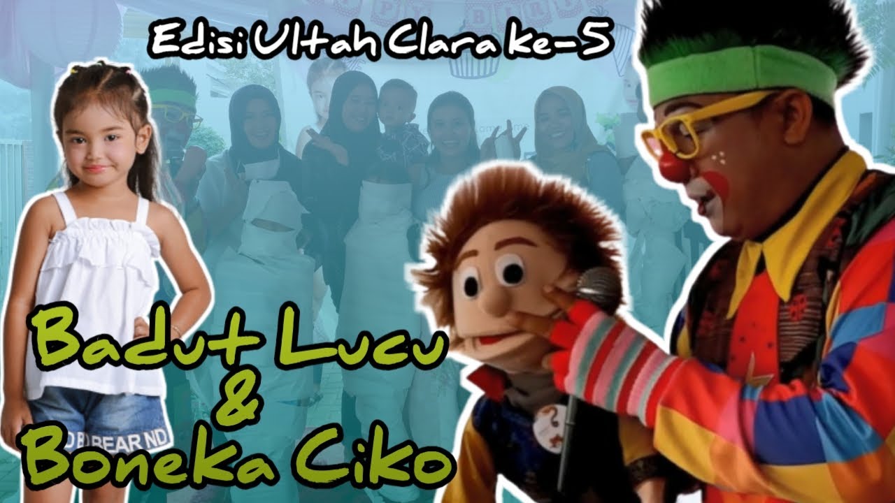 Aksi Kocak Badut Lucu dan Boneka Tangan Ciko di Ultah Clara Yang Ke 5