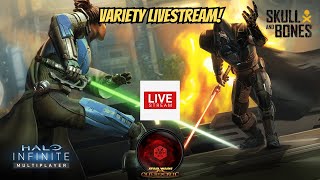 Ultimate Variety Livestream: Skull and Bones, Halo Infinite, SWTOR Gameplay!