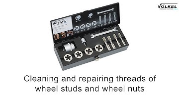 VÖLKEL Cleaning threads of wheel studs and wheel nuts