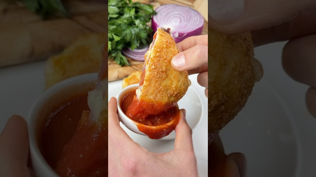 Crispy Stuffed Chicken Parm Burger 🤤🔥🙌