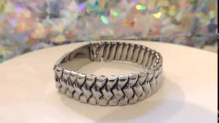 Rare Benrus Sterling Silver ID Bracelet Vintage
