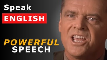 MASTER Real English with Jack Nicholson | A Few Good Men