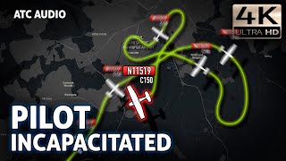 PASSENGER Takes Control and CRASH LANDED After PILOT INCAPACITATED Mid-Air. Real ATC Audio