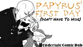 Papyrus' First Day  Undertale Comic Dub  Don't Have To Hide Gaster Returns!