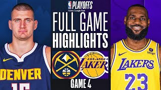 LAKERS vs NUGGETS FULL GAME 4 HIGHLIGHTS | April 27, 2024 | 2024 NBA Playoffs Highlights Today (2K)