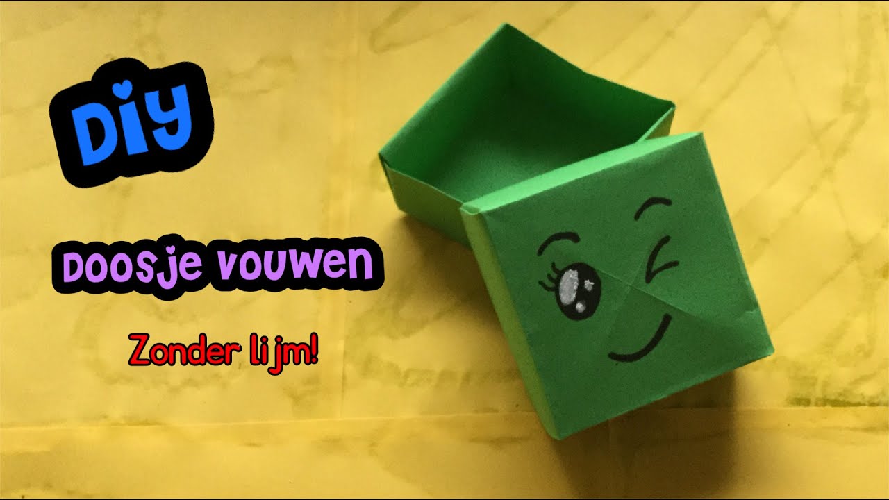 Zwaaien afstand Keuze DIY: PAPER BOX - Diy origami papier crafts Tutorial - YouTube