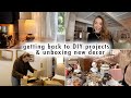 getting back to DIY projects &amp; unboxing new decor | XO, MaCenna Vlogs