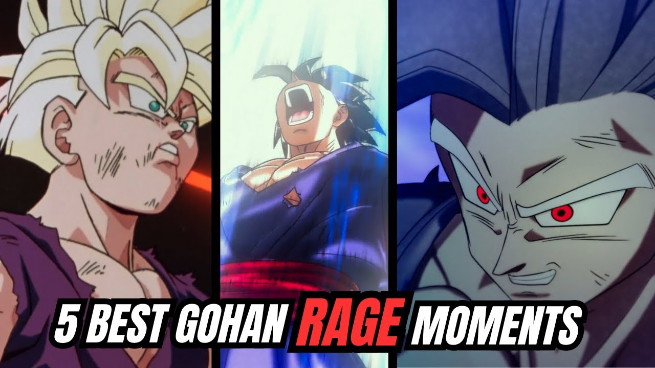 Top 5 BEST Gohan Rage Moments In DBZ History - YouTube