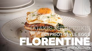 Cypriot-Style Eggs Florentine with Halloumi | Akis Petretzikis