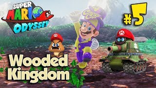 SECRET FLOWER FIELD IN THE WOODED KINGDOM!!! Super Mario Odyssey #5