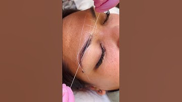 Hybrid brow tint #browlamination #browmapping #browtint #browwax