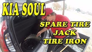 Kia Soul Where is my SpareTire Jack and Tire Iron
