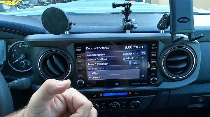 2022 Toyota Tacoma Door Lock Settings