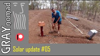 Solar update #05 :: Installing a cable for the new array.