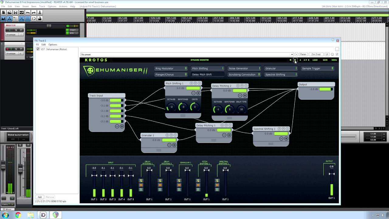 Dehumaniser II First Impressions Pro Voice Modification Software