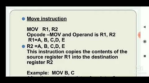 Microprocessor 8085 Data Transfer instructions Part 1