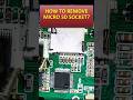 HOW TO DESOLDER SD CARD SOCKET #shorts