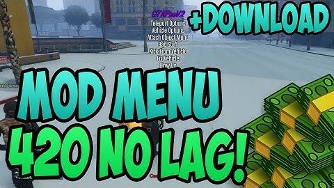 GTA 5 ONLINE:Mod MENU 420 "LAG FREE" (NO LAG Version RGH/JTAG) + Download!