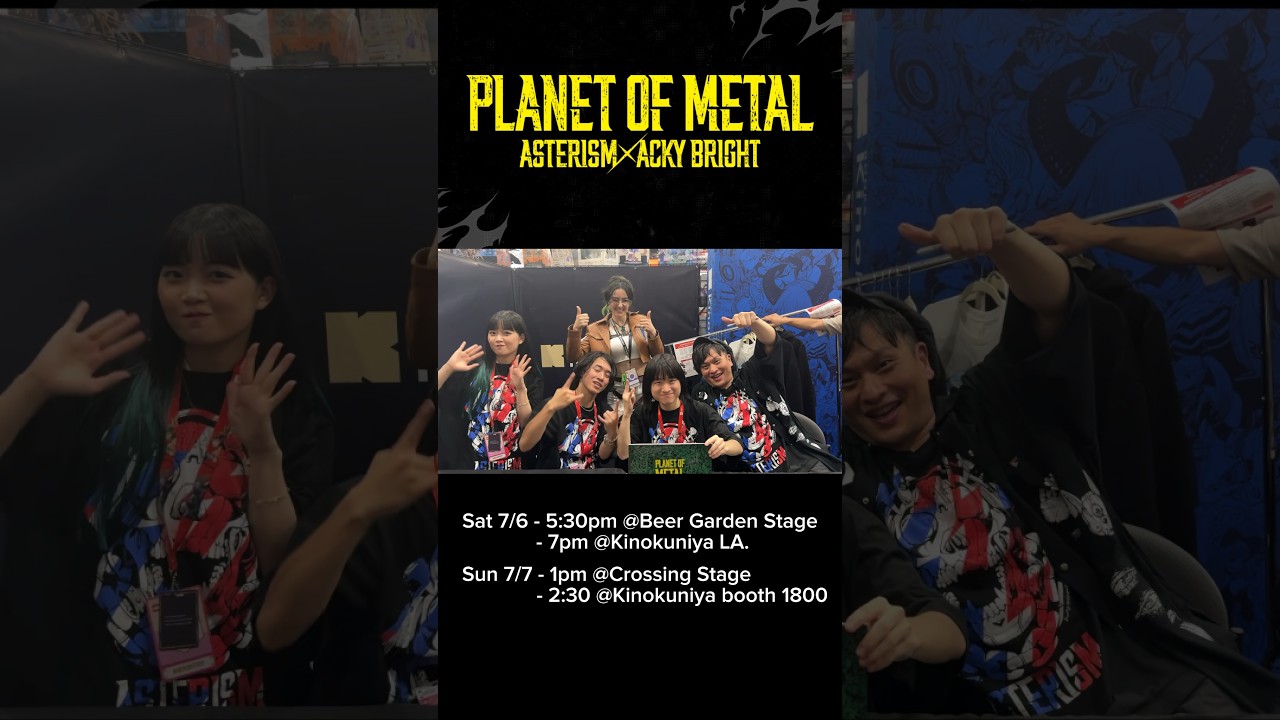 Come see @ASTERISM_metal at #animeexpo #music #metal