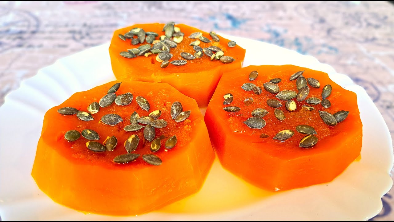 Сочна печена тиква на фурна