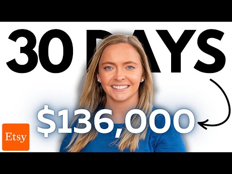 She Just Made $136K in 30 Days on Etsy (Print on Demand Success!)