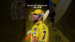 still waiting for mahi🥺😢#cskfans #yellowlovehouseparty #subscribetomychannel #supportme #mahi #thala