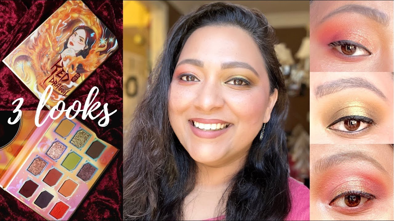 3 LOOKS WITH ODENS EYE RED DRAGON EYESHADOW PALETTE | SMITHY SONY