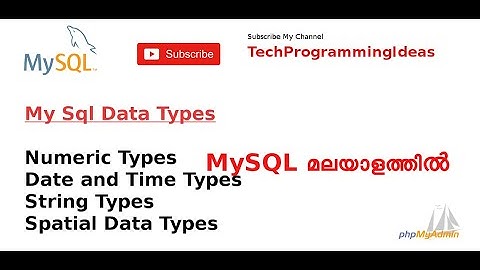 Mysql Data Types Tutorials