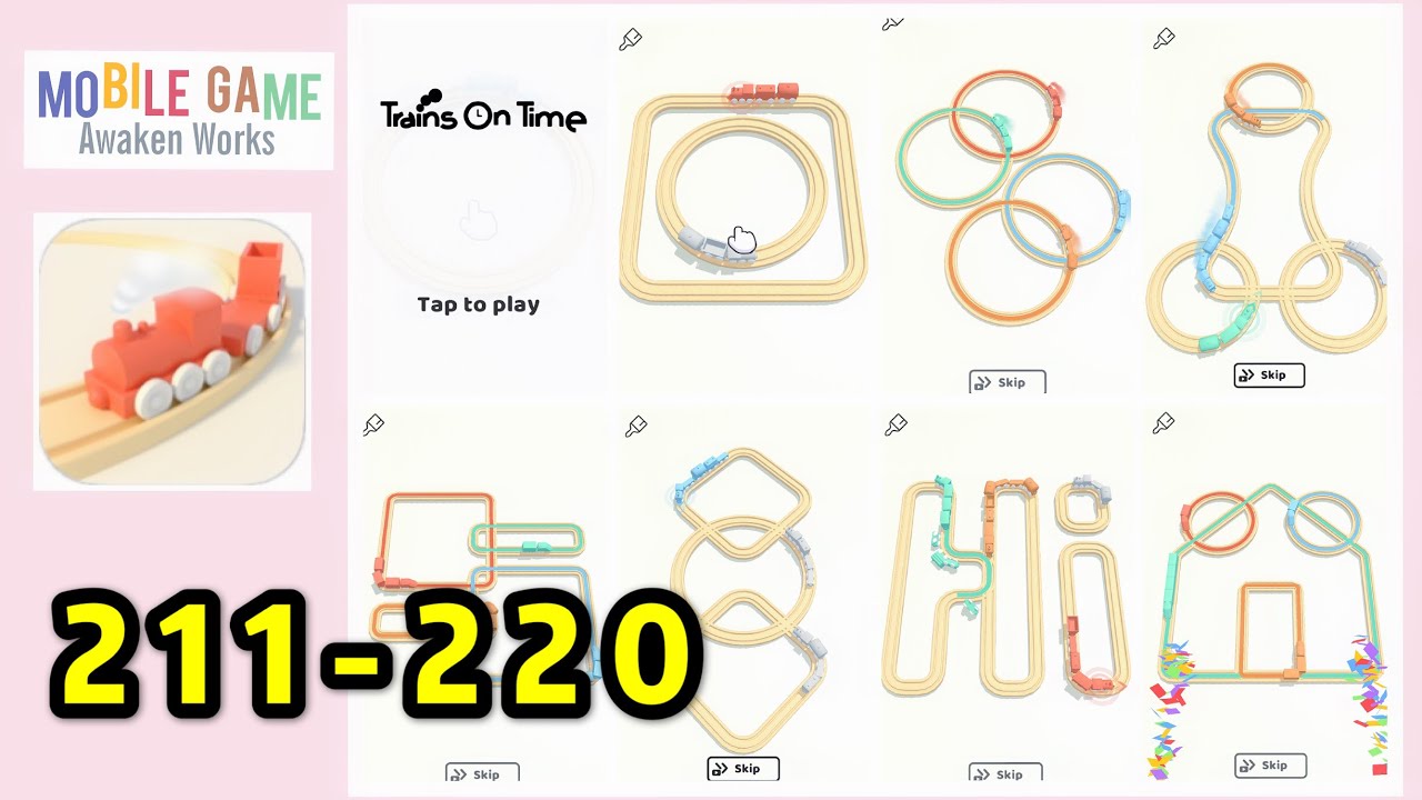 Trains on Time Levels 211-220 Gameplay