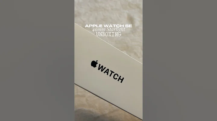 Unbox my starlight Apple Watch SE with me ⌚️ #applewatchunboxing #applewatchse #asmrunboxing