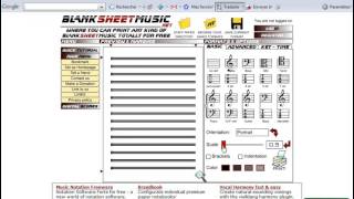 Writing Your Musical Compositions - Blank Sheet Music