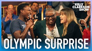 Kelly Clarkson Surprises Team USA Ashleigh Johnson's Mom With Paris Olympics Trip