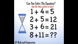 Math Riddle - Can You Solve The Equation??