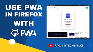 Use Progressive Web Apps (PWAs) in Firefox! | Similar to PWAs in Chrome based browsers screenshot 1