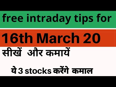 free intraday trading tips for 16  march 2020 | intraday stock for tomorrow/today