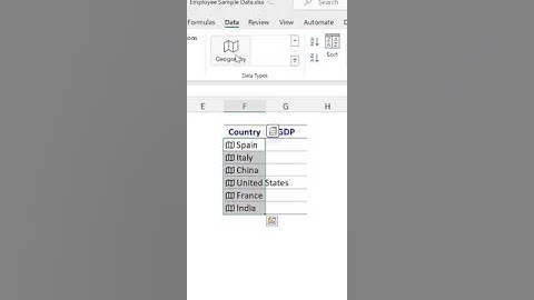 How to find the Countries GDP in Excel Hack #shortvideo #exceltips #shorts #short #viralvideo #gdp