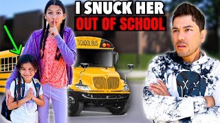 SNEAKING My Little Sister Out Of SCHOOL! **Did I Get Caught?** | Familia Diamond screenshot 5