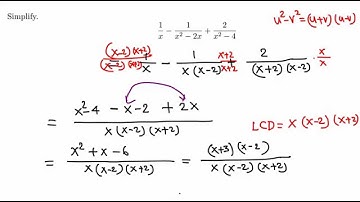 Algebra: Combining three fractions