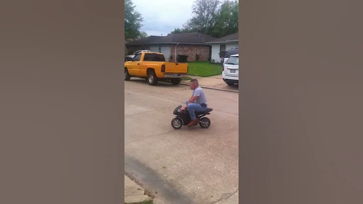 C10 on his new bike....just his size