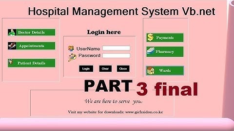 VB net Projects  Hospital Management System Vb net Part 3 FINAL