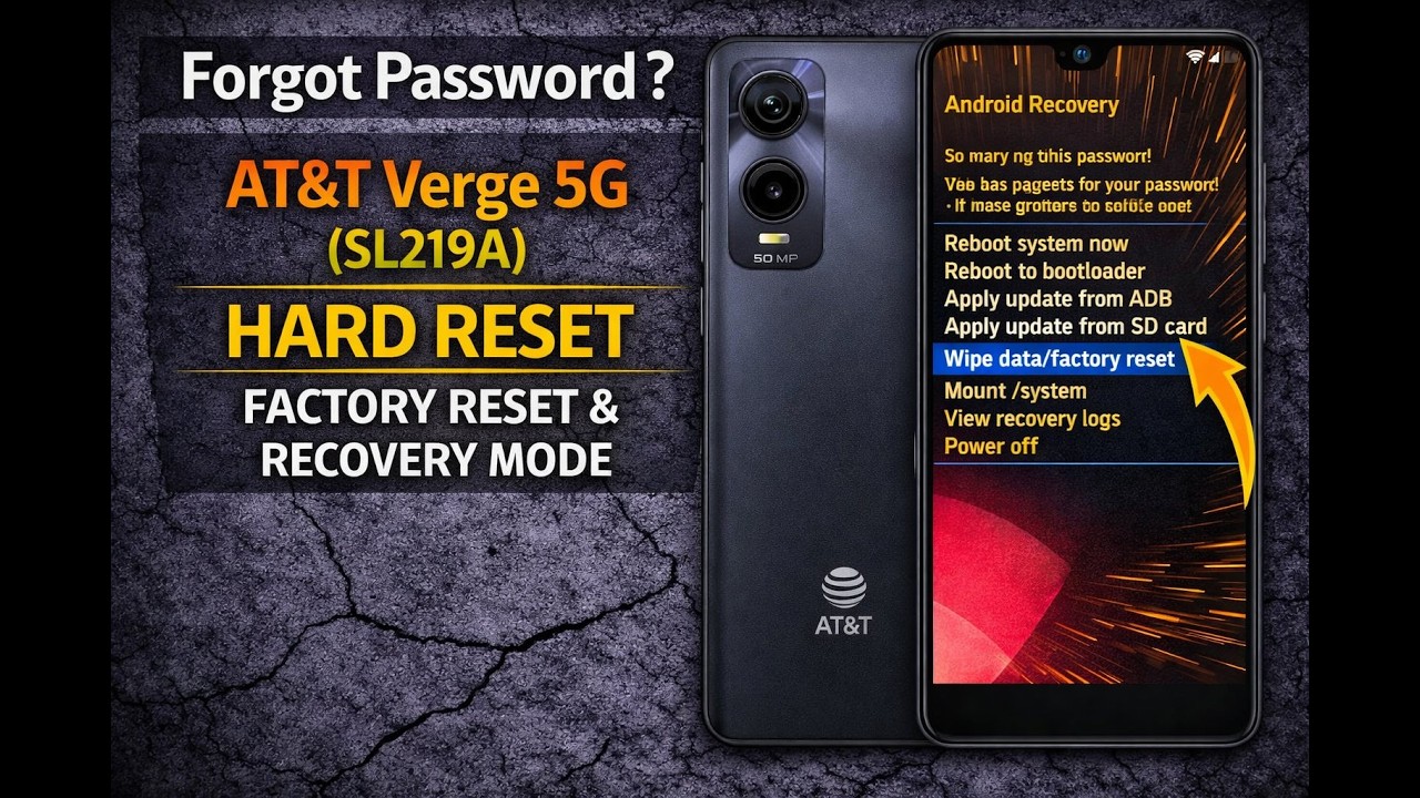 Forgot Password? AT&T Verge (SL219A) Hard Reset – Factory Reset