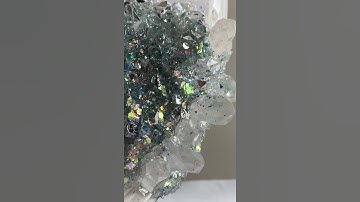 Short | DIY Clock Made With Crystal Points And Epoxy Resin