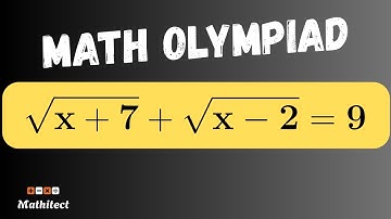 Math Olympiad: Solving a Nice Radical Equation