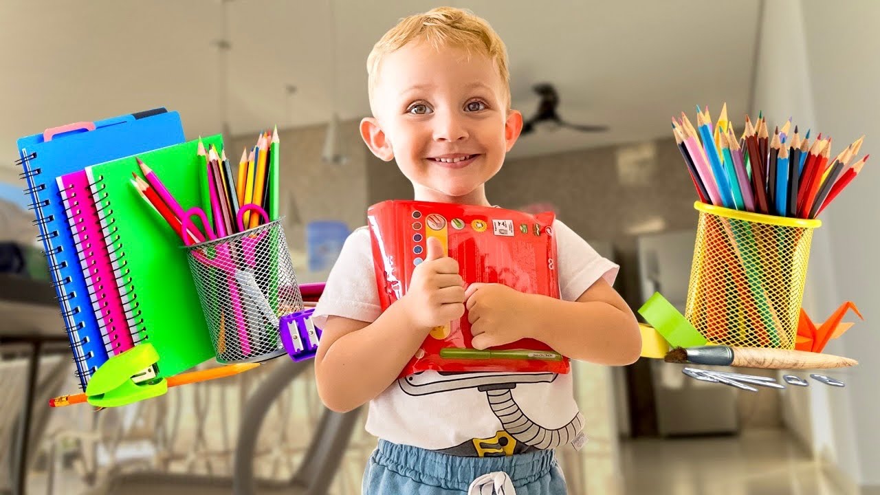COMPRAMOS O PRIMEIRO MATERIAL ESCOLAR DO GAEL!