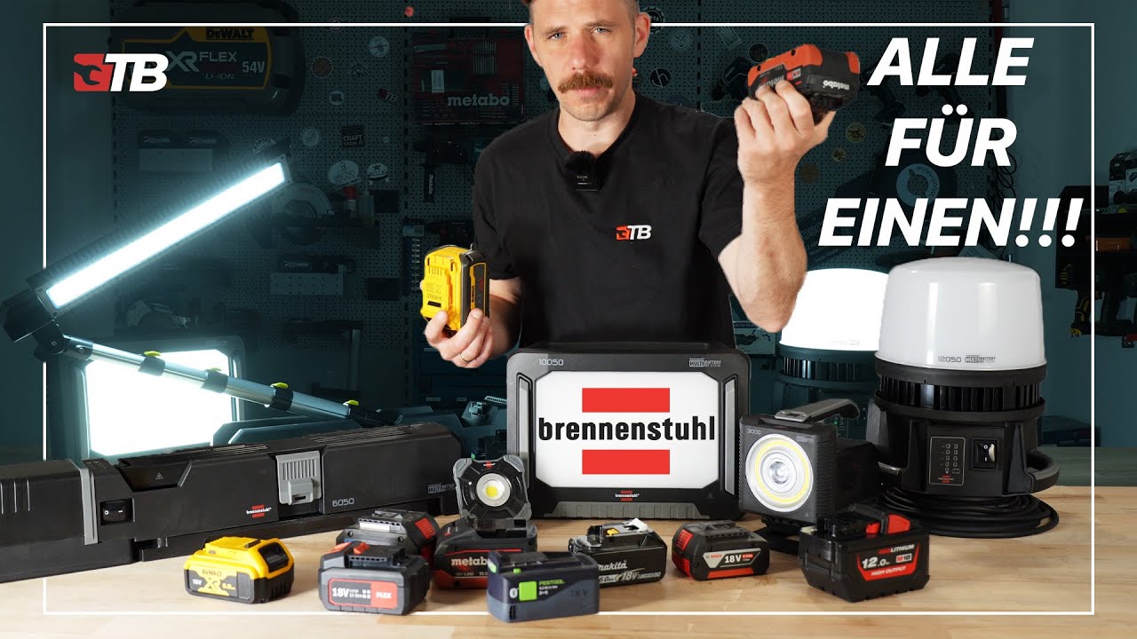 LAMPEN VERWENDBAR! NEUEN BRENNENSTUHL Die Mit EINFACH 🔥 BATTERY - ALLEN MULTI (2022)! AKKU YouTube AKKUS WOW!