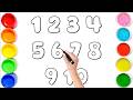 Counting 1 to 10 | ABC A to Z | 2D Shapes | 123 Phonics | Number Rhymes | Preschool Learning Video